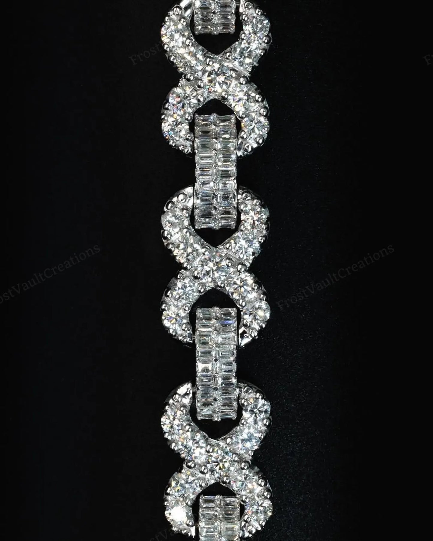 Infinity Link Stainless Steel Bracelet – Hollow Design